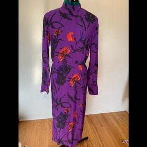 H&m purple floral dress